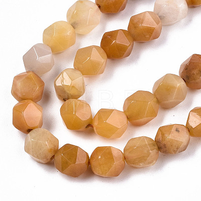 Natural Topaz Jade Beads Strands G-S368-017B-1
