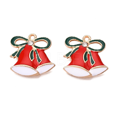 Christmas Theme Alloy Enamel Pendants ENAM-T020-10A-1