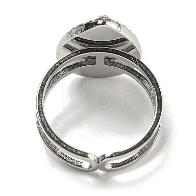 304 Stainless Steel Open Cuff Rings RJEW-C079-15P-01-1