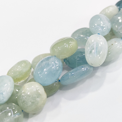 Natural Aquamarine Beads Strands G-F547-12-B-1