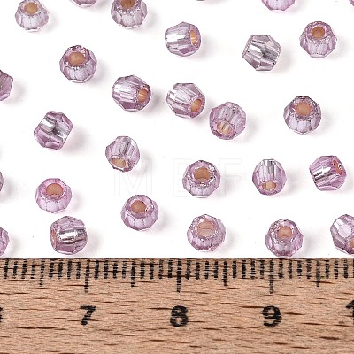Silver Lined Glass Seed Beads SEED-T007-18A-10-1