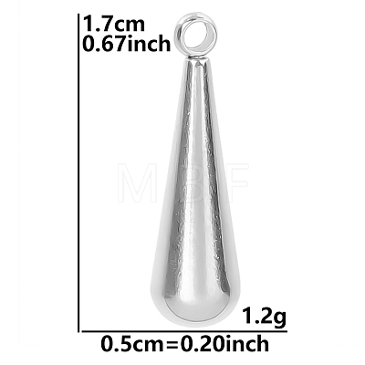 Non-Tarnish 304 Stainless Steel Pendants PW-WG2DE0D-01-1