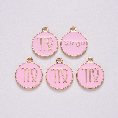 Alloy Enamel Pendants ENAM-S124-01B-09B-1