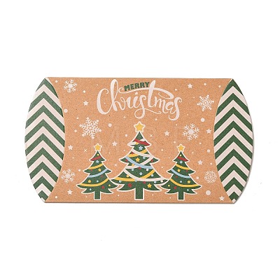 Christmas Theme Cardboard Candy Pillow Boxes CON-G017-02F-1