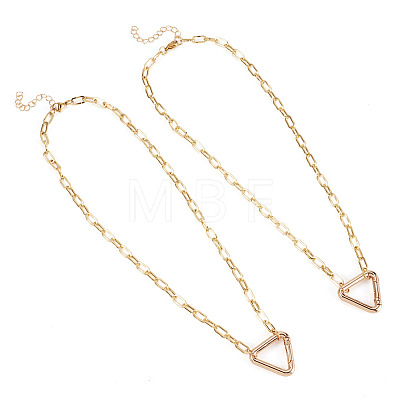 2Pcs Brass Necklaces NJEW-TAC0045-1