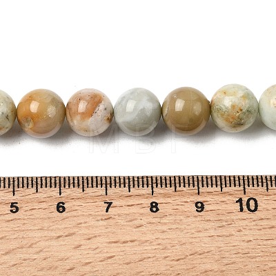 Natural Green Quartz Round Beads Strands G-Z127-A01-10mm-1