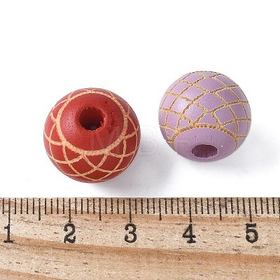 Wood Beads WOOD-M016-02B-1