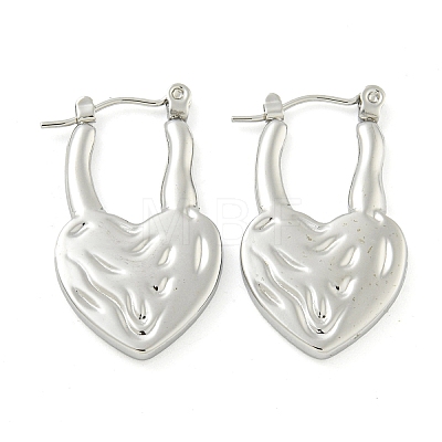 Non-Tarnish 304 Stainless Steel Hoop Earrings for Women EJEW-S227-38P-1