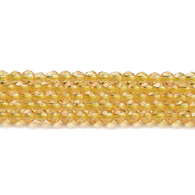Transparent Glass Beads Strands GLAA-H021-03-05-1