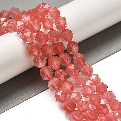 Cherry Quartz Glass Beads Strands G-K382-A05-03-1