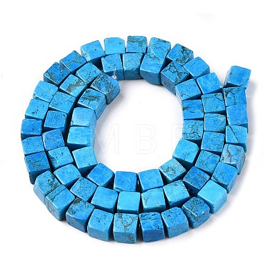 Natural Turquoise Beads Strands G-T139-6x6-10A-1