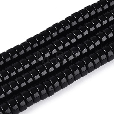 Opaque Solid Color Glass Beads Strands GLAA-N026-4x8mm-11-1