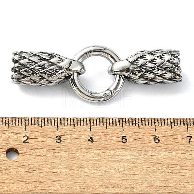304 Stainless Steel Spring Gate Rings FIND-Z046-01AS-1