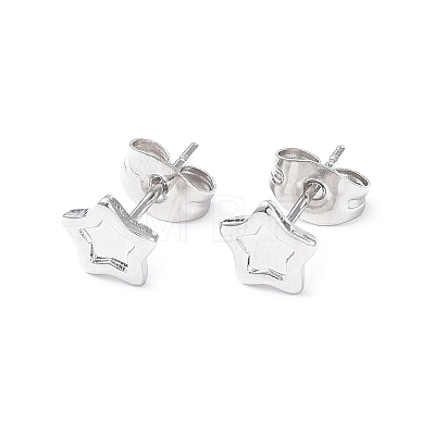Non-Tarnish 304 Stainless Steel Stud Earring Finding LS-EJEW-I285-30P-1