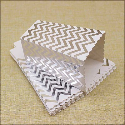 Wave Pattern Paper Popcorn Boxes CON-L019-A-03B-1