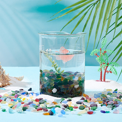 450G Frosted Glass Beads FGLA-PH0001-12-1
