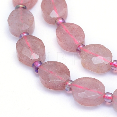 Natural Strawberry Quartz Beads Strands G-L552K-01A-1