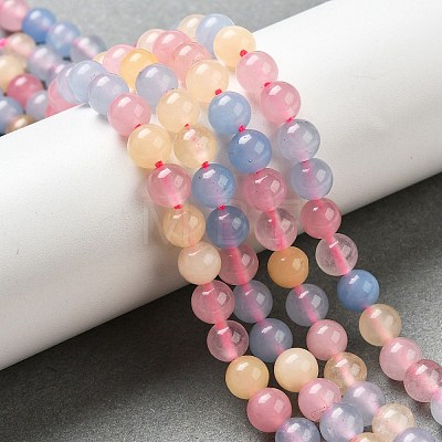 Dyed Natural Malaysia Jade Beads Strands G-G021-02A-14-1