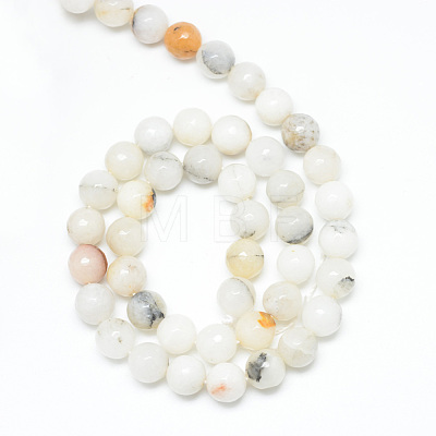 Natural Agate Bead Strands X-G-R346-8mm-26-1