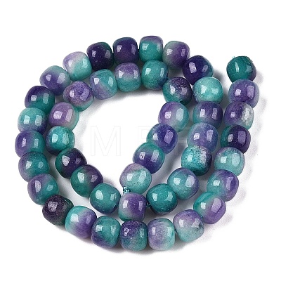 Dyed Natural White Jade Beads Strands G-T138-D19-1