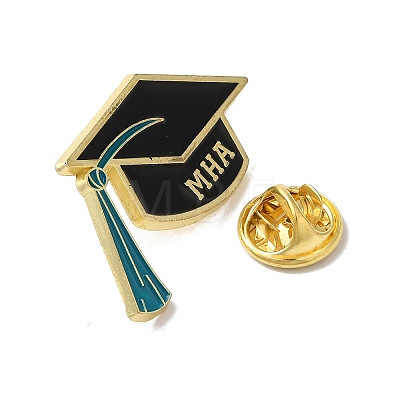 MHA Graduation Caps Enamel Pins JEWB-M042-08E-1