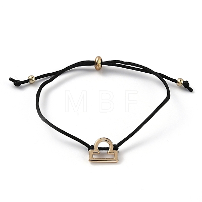 Adjustable Polyester Cord Slider Bracelets BJEW-H540-A01-G-1