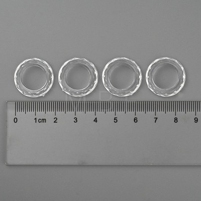 Transparent Acrylic Beads PL671Y-1-1