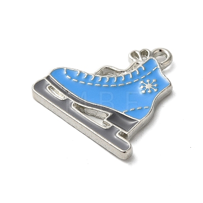 Winter Theme Alloy Enamel Pendants ENAM-M002-05C-P-1