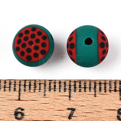 Fruits Theme Handmade Polymer Clay Beads CLAY-T022-04I-1