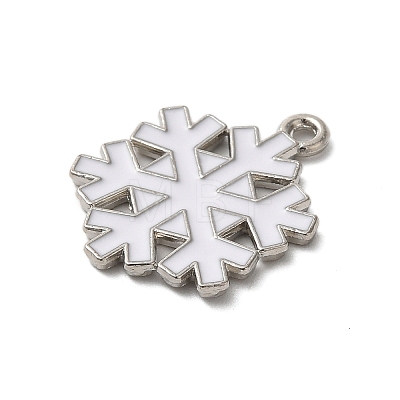 Winter Theme Alloy Enamel Pendants ENAM-M002-05R-P-1