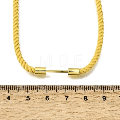 3MM Round Nylon Milan Cord Necklaces Making NJEW-H091-01G-31-1