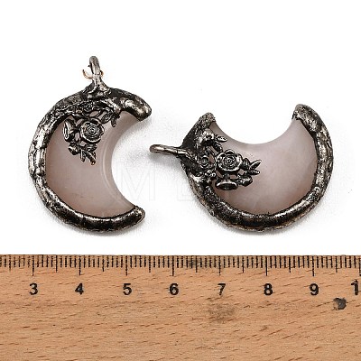 Natural Rose Quartz Pendants G-H359-05AS-07-1