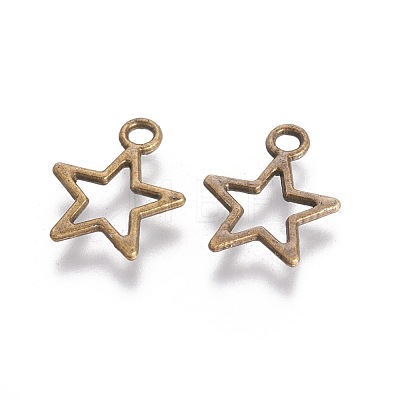 Tibetan Style Alloy Charms MLF10651Y-NF-1