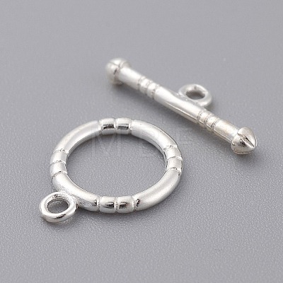 Sterling Silver Toggle Clasps X-STER-A008-21-1