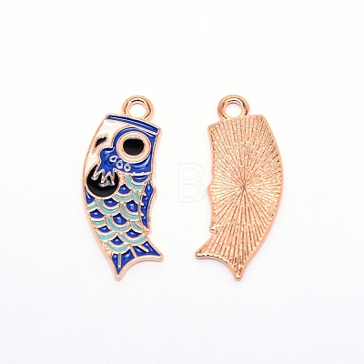 Aolly Enamel Pendants ENAM-WH0047-52G-D-1