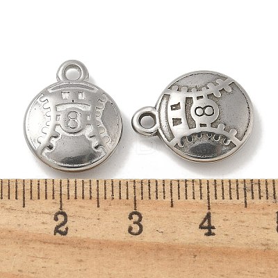 Anti-Tarnish 304 Stainless Steel Pendants STAS-Q334-12P-02-1