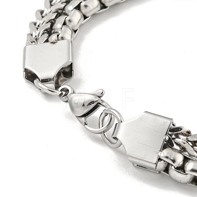 Non-Tarnish 201 Stainless Steel Multi-Strand Chains Bracelets BJEW-F473-02P-01-1