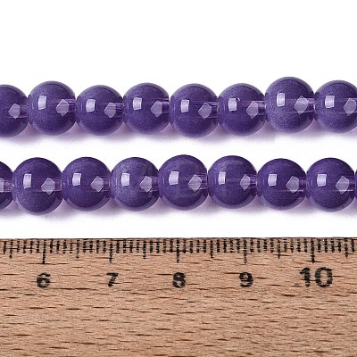 Transparent Glass Imitation Cat Eye Beads Strands GLAA-Q110-01B-03-1
