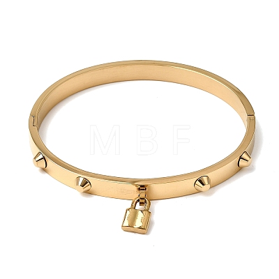 304 Stainless Steel Charm Bangles BJEW-H644-12G-1
