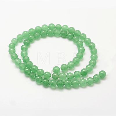 Natural White Jade Beads Strands G-G735-42-8mm-1-1