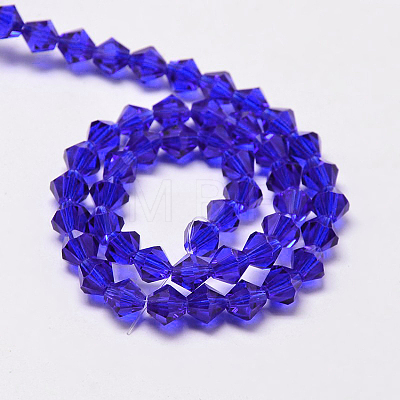 Imitate Austrian Crystal Bicone Glass Beads Strands X1-GLAA-F029-4x4mm-06-1