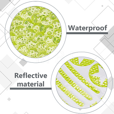 Waterproof PET Plastic Reflective Stickers DIY-WH0580-67B-1
