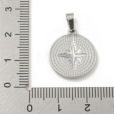 Non-Tarnish 304 Stainless Steel Pendants STAS-F307-21P-1