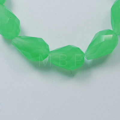 Glass Beads Strands GLAA-R023-15x10mm-M-1