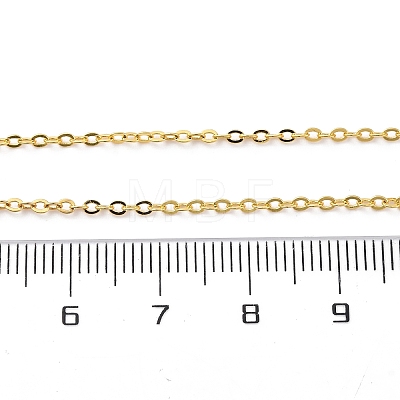 Brass Cable Chain Necklace Making NJEW-D302-80G-1