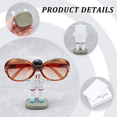 Opaque Resin Glasses Display Stands ODIS-WH0027-033-1
