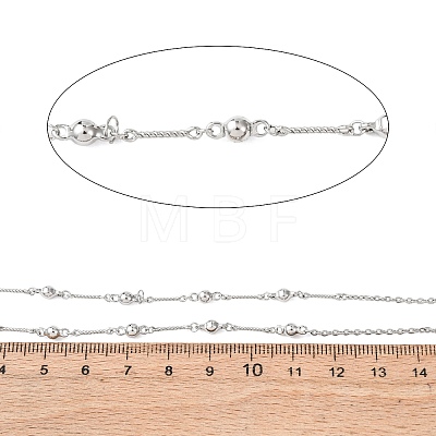 304 Stainless Steel Flat Round Link Chains CHS-H117-01P-1
