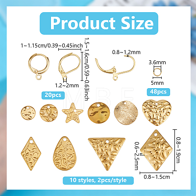 DIY Leverback Earring Making Kits DIY-PH0036-15-1