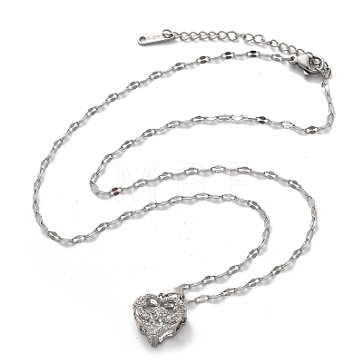 304 Stainless Steel Necklaces for Women NJEW-R015-03P-1