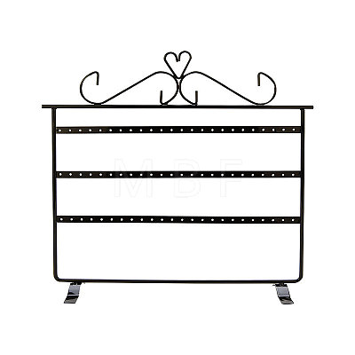 Triple Levels Rectangle Iron Earring Display Stand LS-CON-PW0001-153B-1